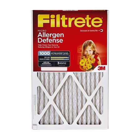 SCOTCH Filtrete 10 in. W X 20 in. H X 1 in. D 11 MERV Pleated Allergen Air Filter 1 pk 9807-4